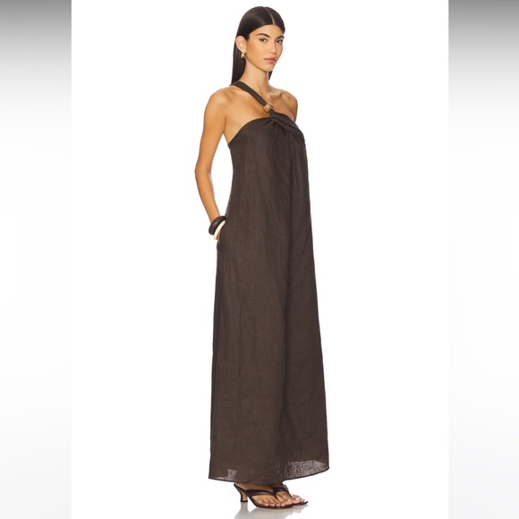 NWOT! House of Harlow 1960 x REVOLVE Faustine Maxi Dress in Brown - Picture 2 of 5